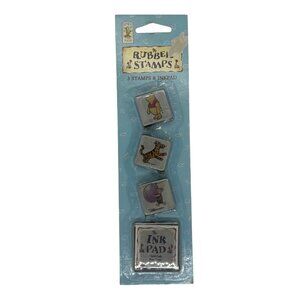 All Night Media Classic Vintage Pooh & Friends Rubber Stamps Set New